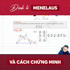 Định lý Menelaus: Chìa Khóa Giải Quyết Bài Toán Hình Học Phẳng