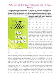 Phân Tích Bài Thơ Bánh Trôi Nước: Khám Phá Giá Trị Tuyệt Mỹ