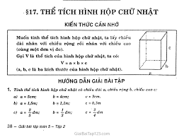 Thể Tích Khối Hộp Chữ Nhật: Công Thức, Cách Tính & Ứng Dụng Thực Tế
